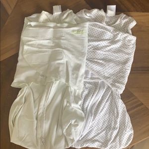 Two Halo sleep sack swaddles, size small